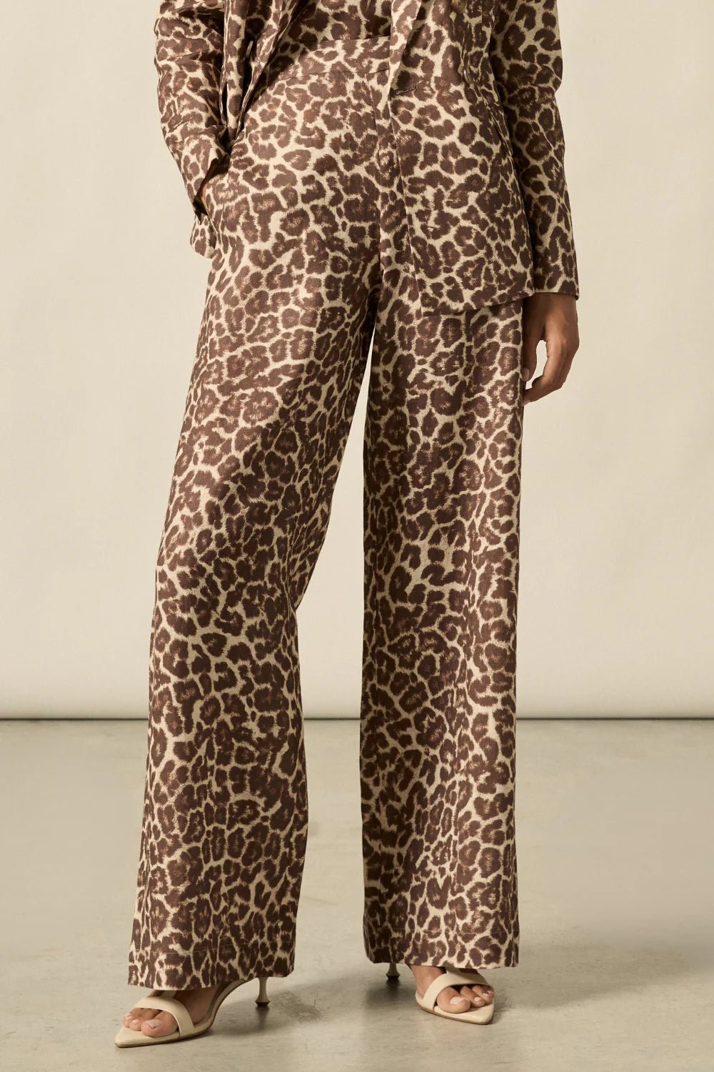 Gesture Linen Print Pant - Ocelot Pant Zoe Kratzmann