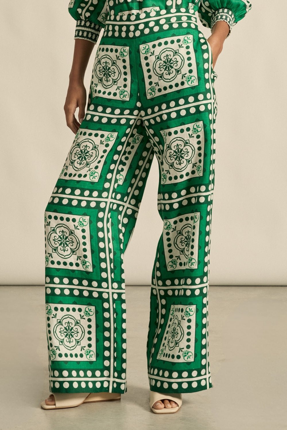 gesture pant - parrot scarf - Stanleyandstone