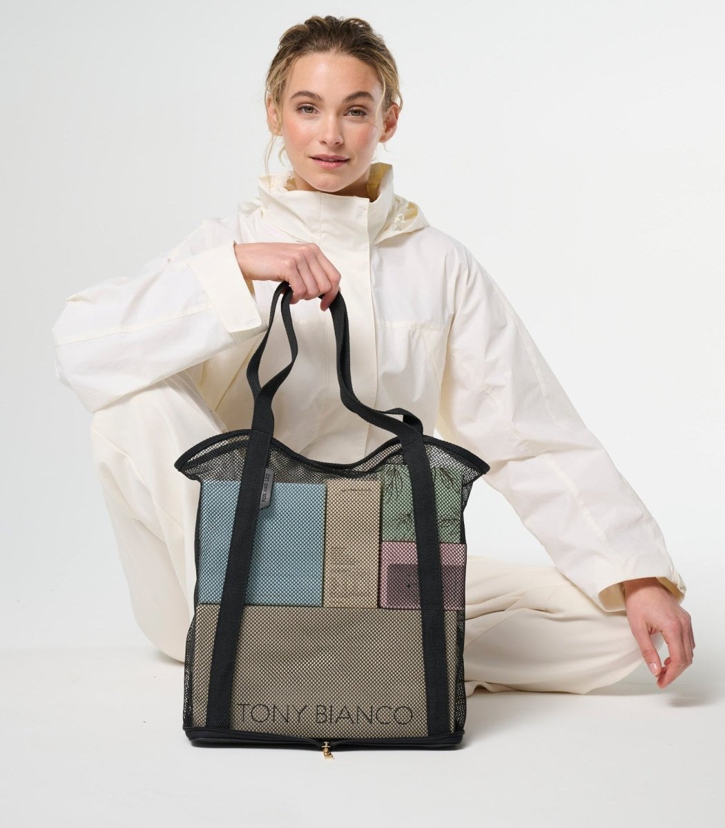 Get Up and Go Bag - Black Tote Bag Fox and Leo