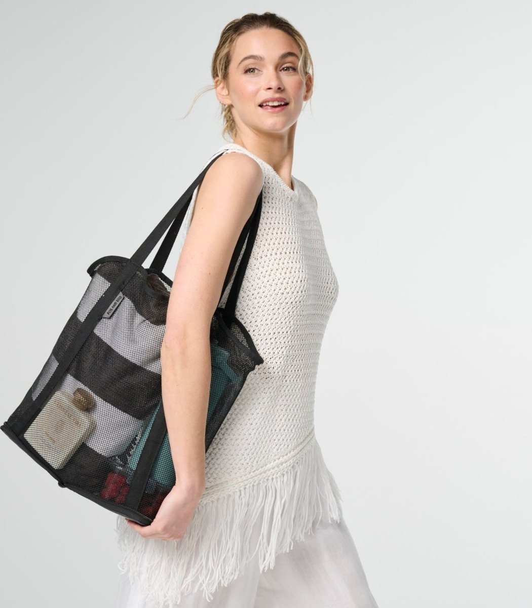 Get Up and Go Bag - Black Tote Bag Fox and Leo