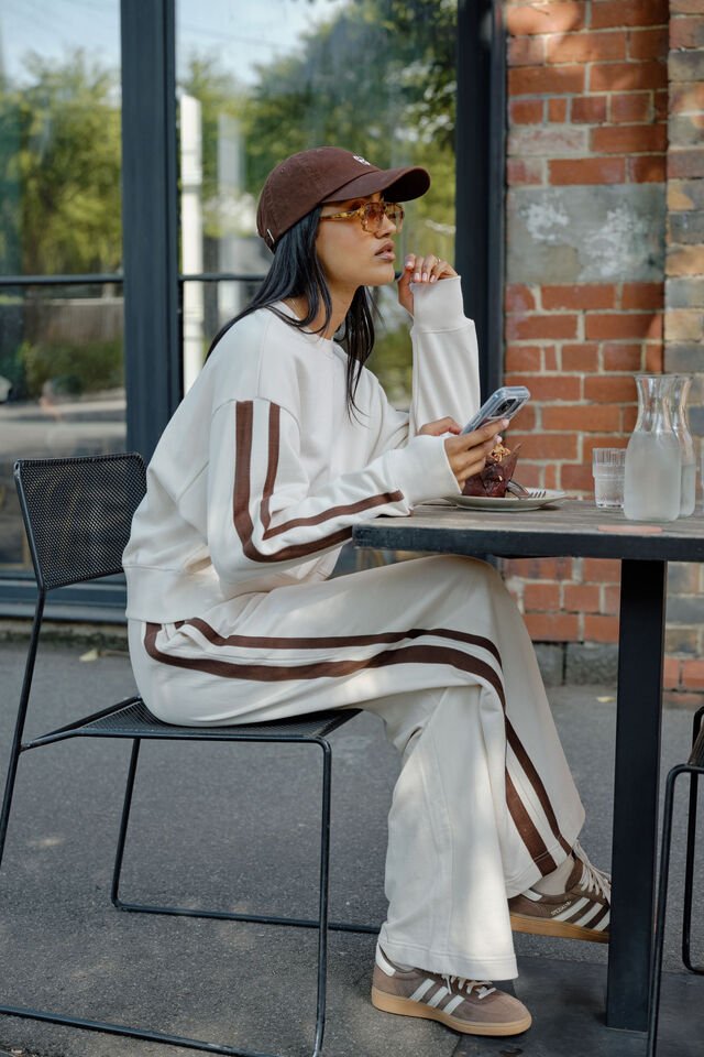 Gigi Wide Leg Terry Trackpant track pants Ceres Life