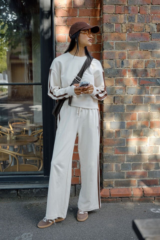 Gigi Wide Leg Terry Trackpant track pants Ceres Life