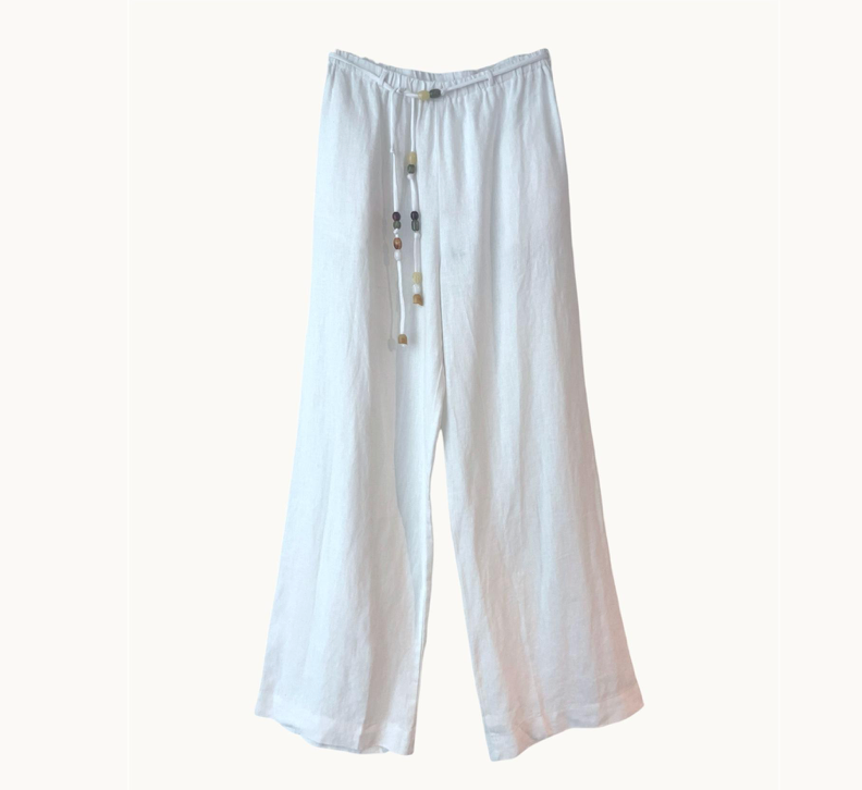 Gigi Linen pants - white