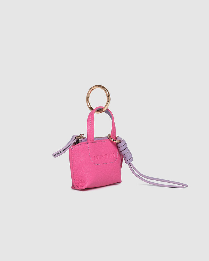 Gina Bag Charm - Hot Pink bag accessories Louenhide
