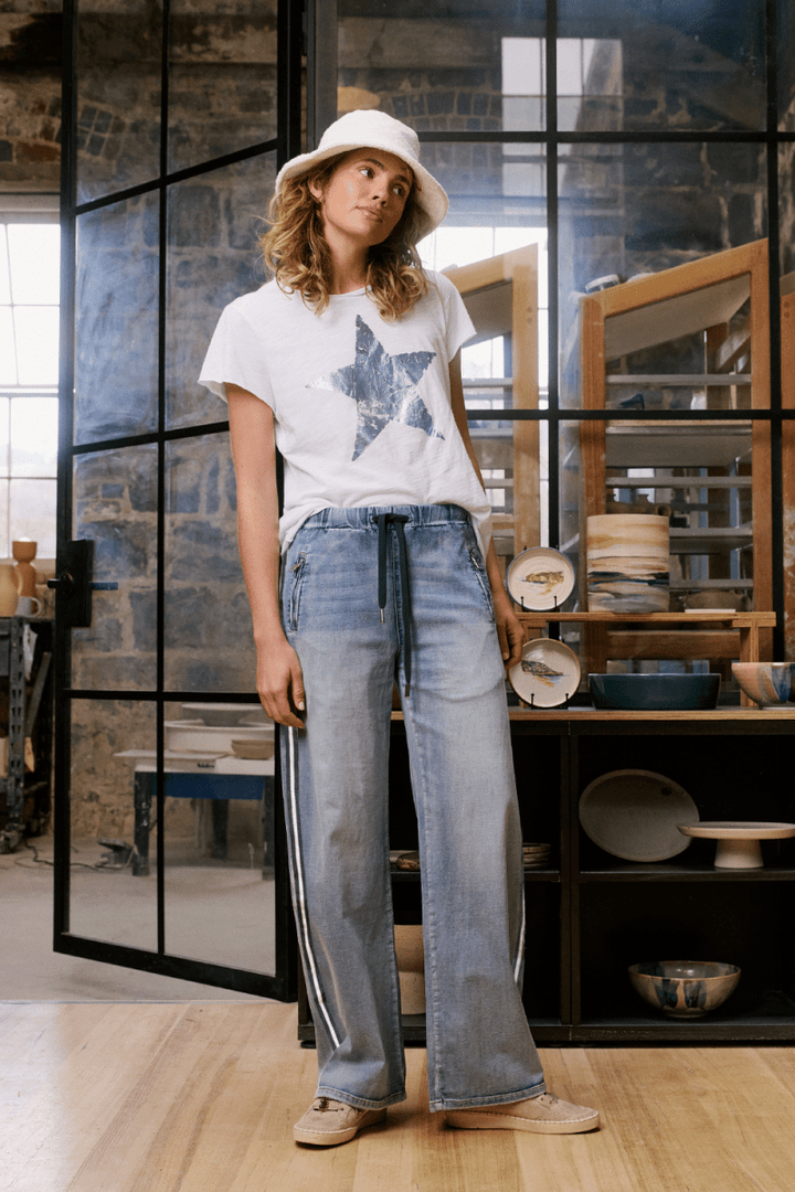 Glam Track Denim Italian Star