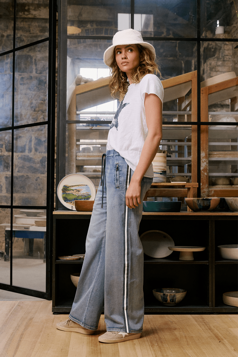 Glam Track Denim Italian Star