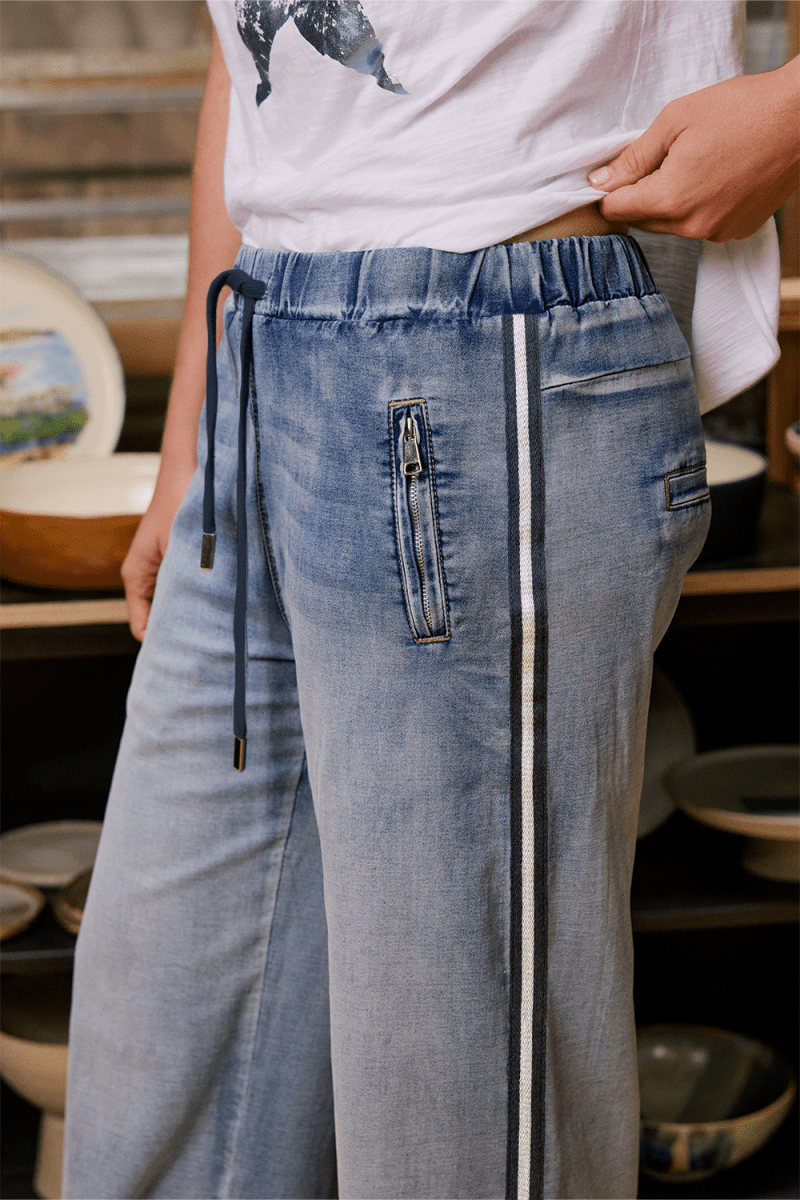 Glam Track Denim Italian Star