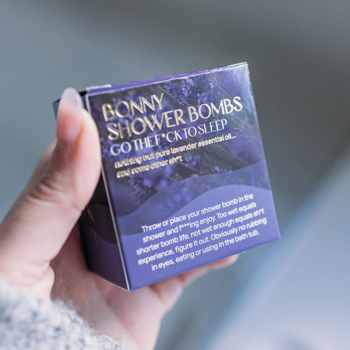 Go the f*ck to sleep Shower Bomb Shower Steamers Wild Emery Pty Ltd