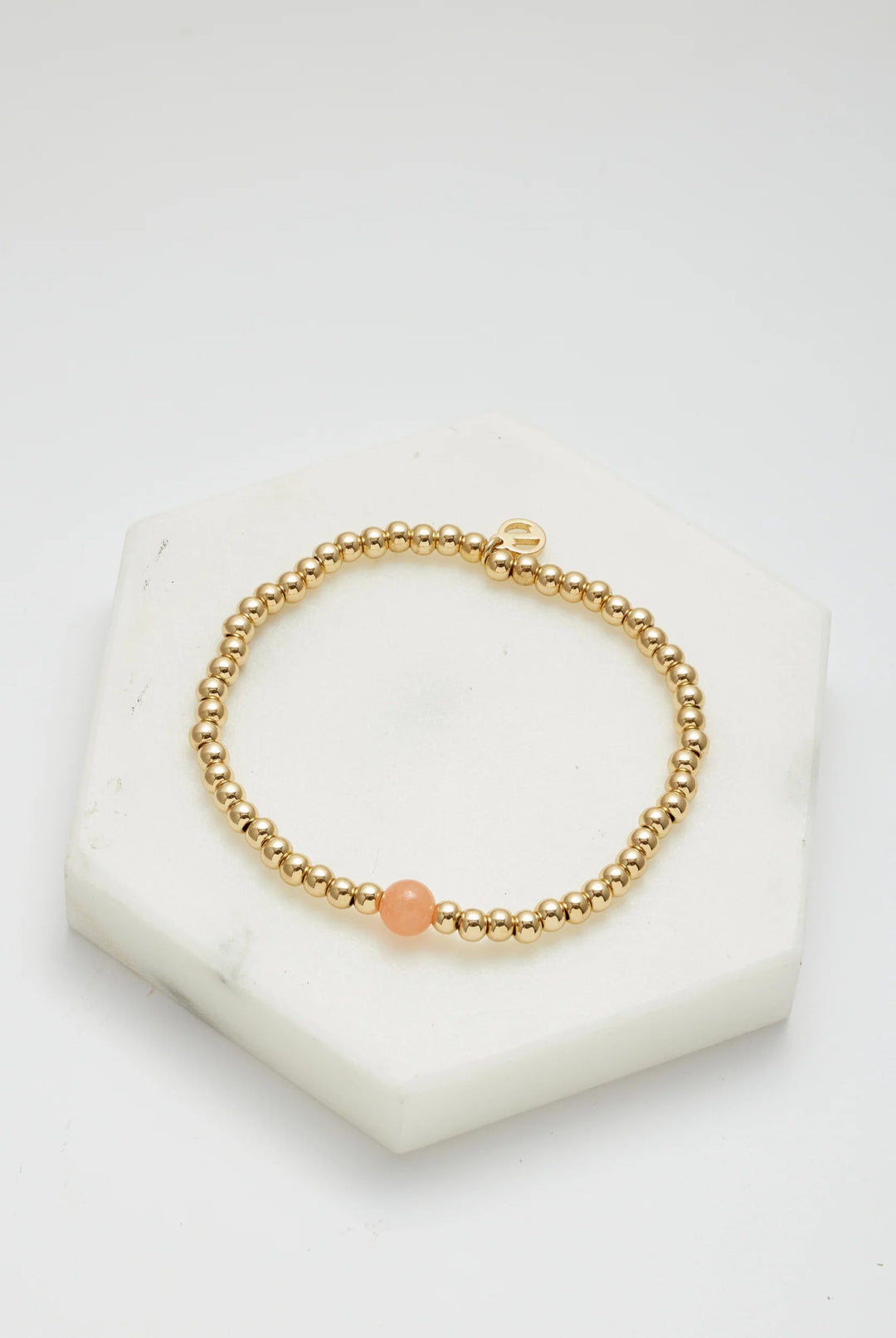 Gold Bead Bracelet - Blush bracelet Zafino Jewellery