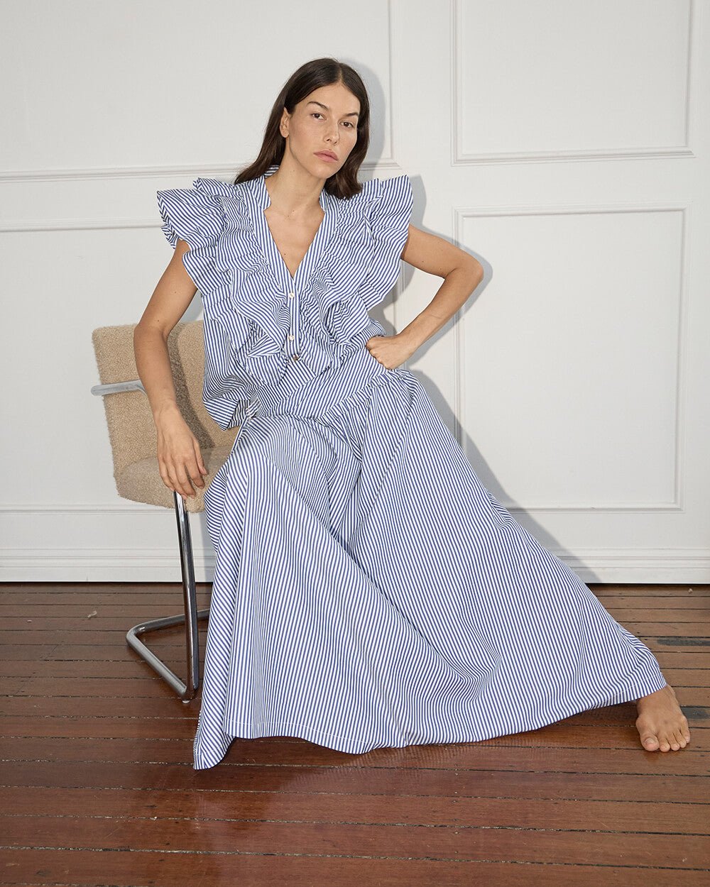 Grace Skirt - Stripe cotton skirt Arlington Milne