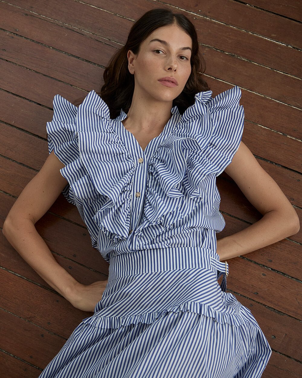 Grace Skirt - Stripe cotton skirt Arlington Milne