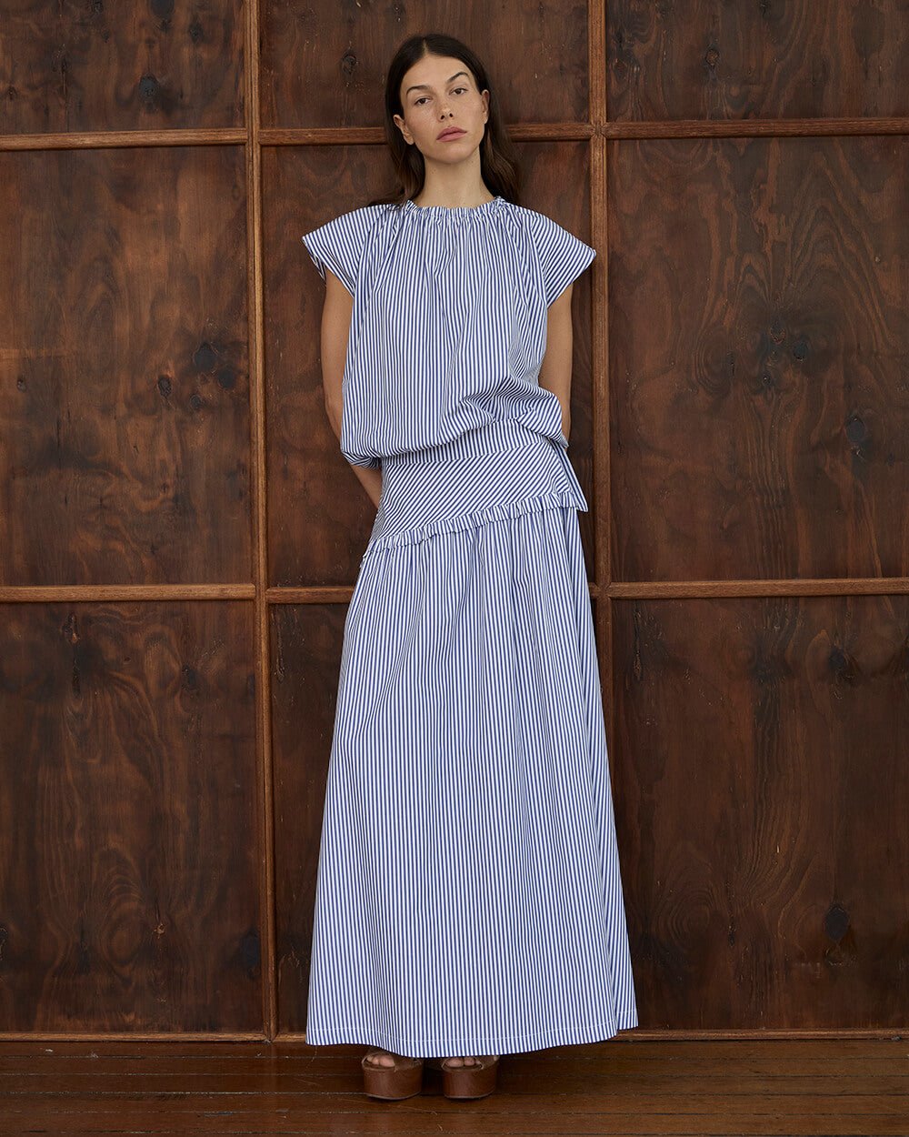 Grace Skirt - Stripe cotton skirt Arlington Milne
