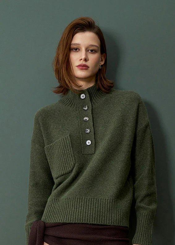 Grandpa's Sweater - Khaki Green Alete