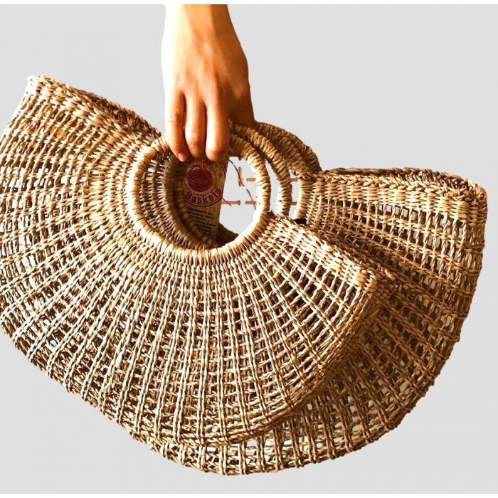 Half Circle Seagrass bag - Small basket Back to Baskets