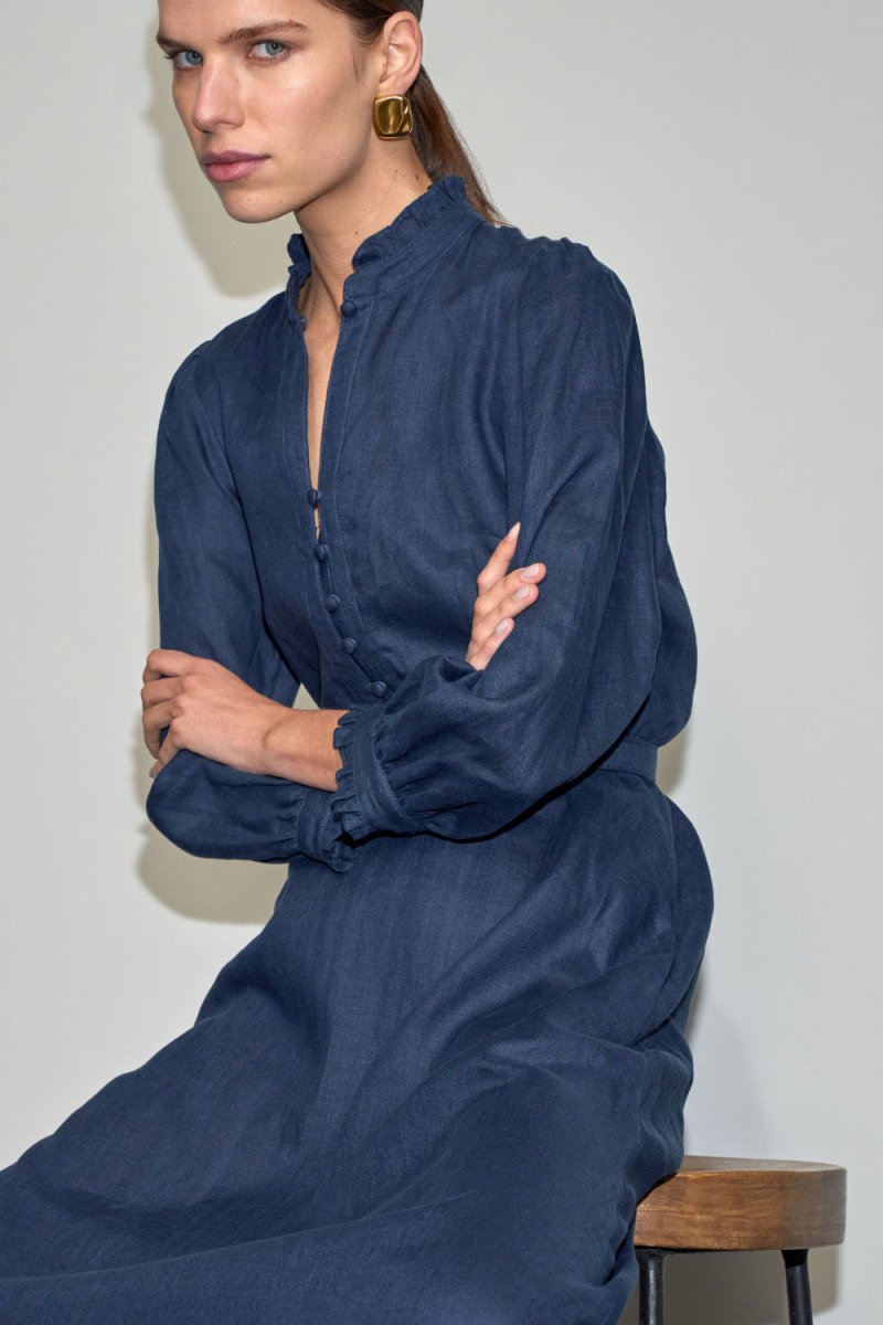 halo dress - navy Zoe Kratzmann