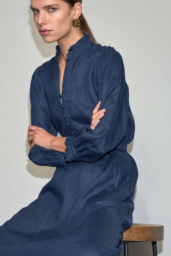 halo dress - navy Zoe Kratzmann