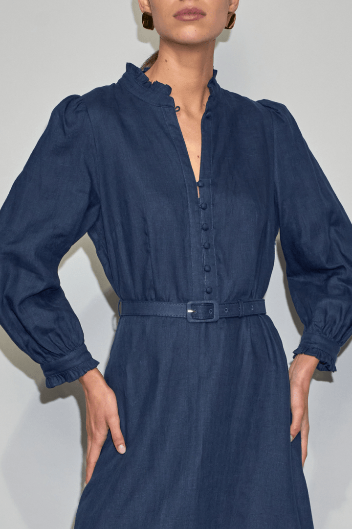 halo dress - navy Zoe Kratzmann