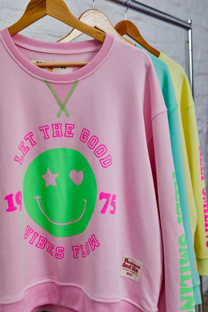 Hamill & Co Happy Sweat - Baby Pink Windcheater hammill & Co