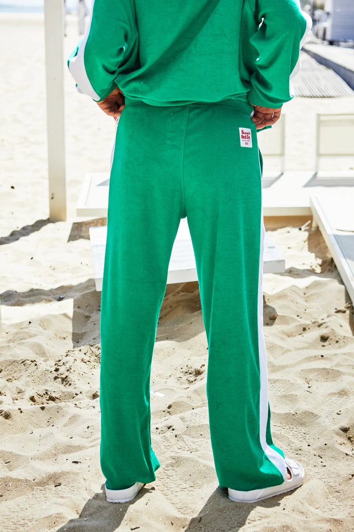 Hammil & Co - SUN TOWELLING PANT - Green track pants hammill & Co