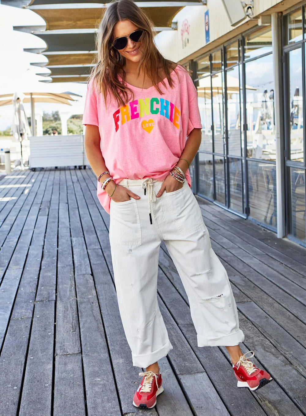 Hammill & Co DISTRESSED WHITE CARPENTER JEAN - WHITE JEANS hammill & Co