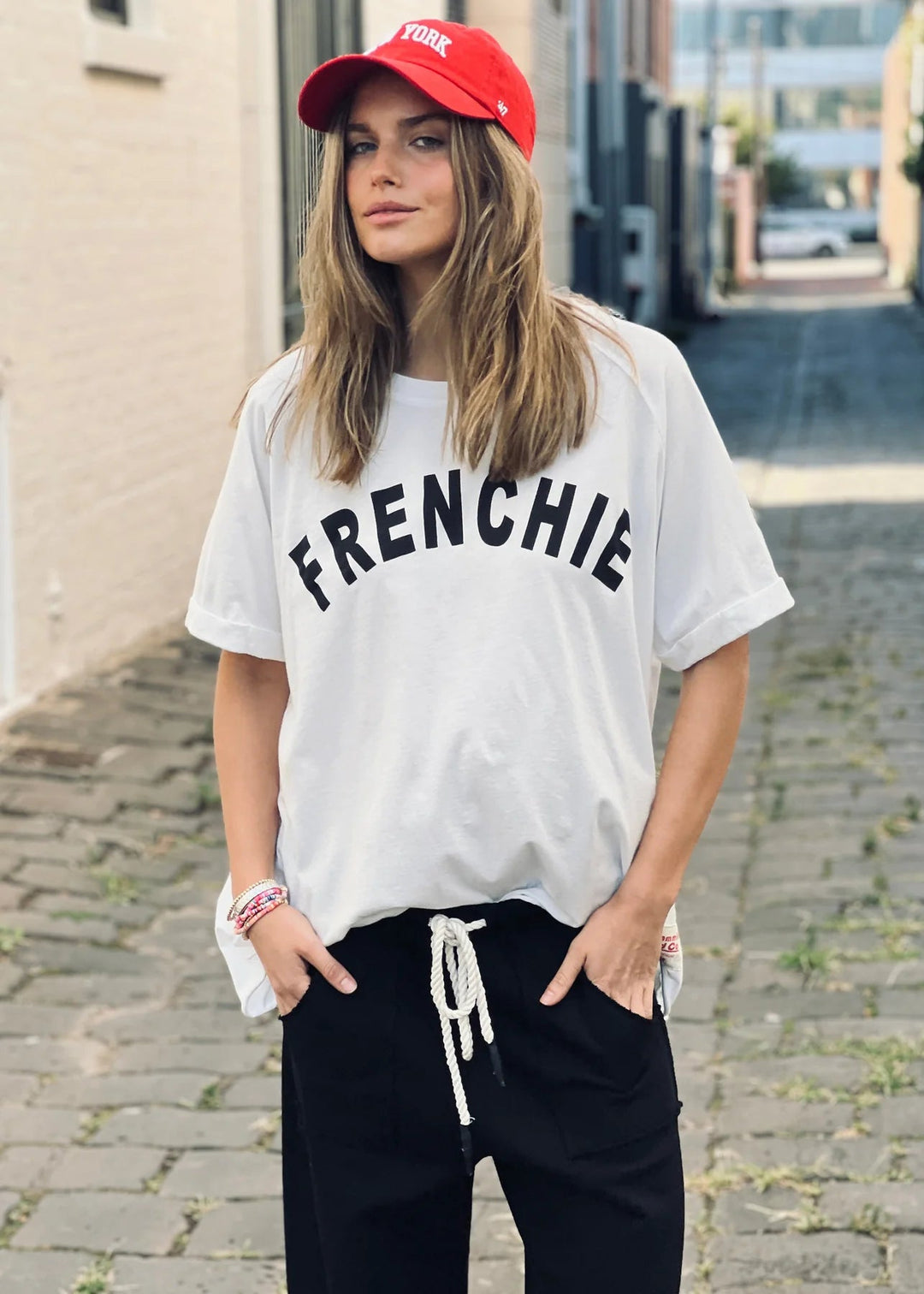Hammill & Co - Frenchie Tee - White Tee shirt hammill & Co