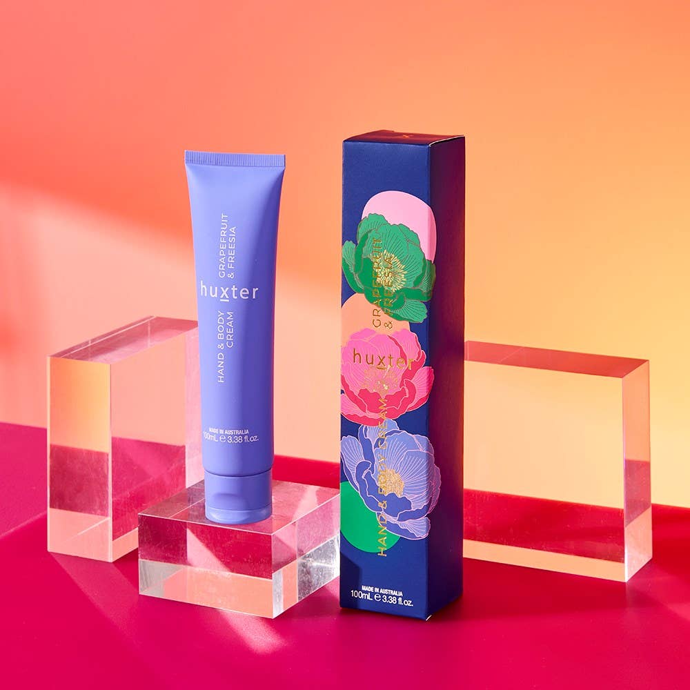 Hand &amp; Body Cream 100ml | Grapefruit &amp; Freesia Huxter