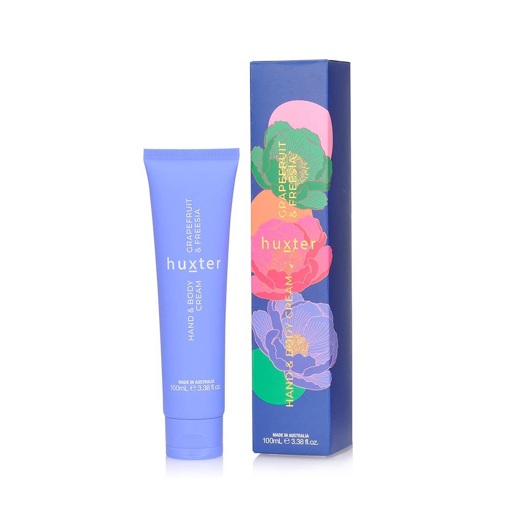 Hand & Body Cream 100ml | Grapefruit & Freesia Huxter