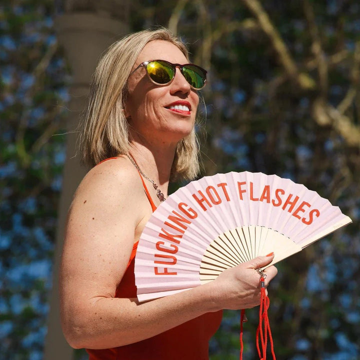 Hand Fan - "Fucking hot flashes" decorative fans Fisura