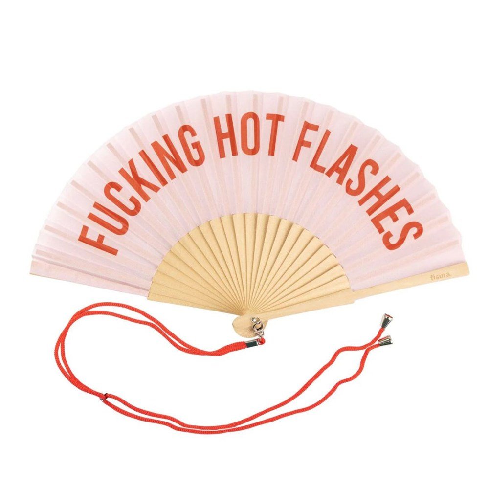 Hand Fan - "Fucking hot flashes" decorative fans Fisura