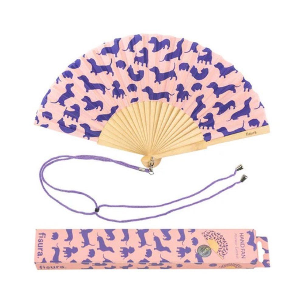 Hand Fan - Sausage Dog - Stanleyandstone