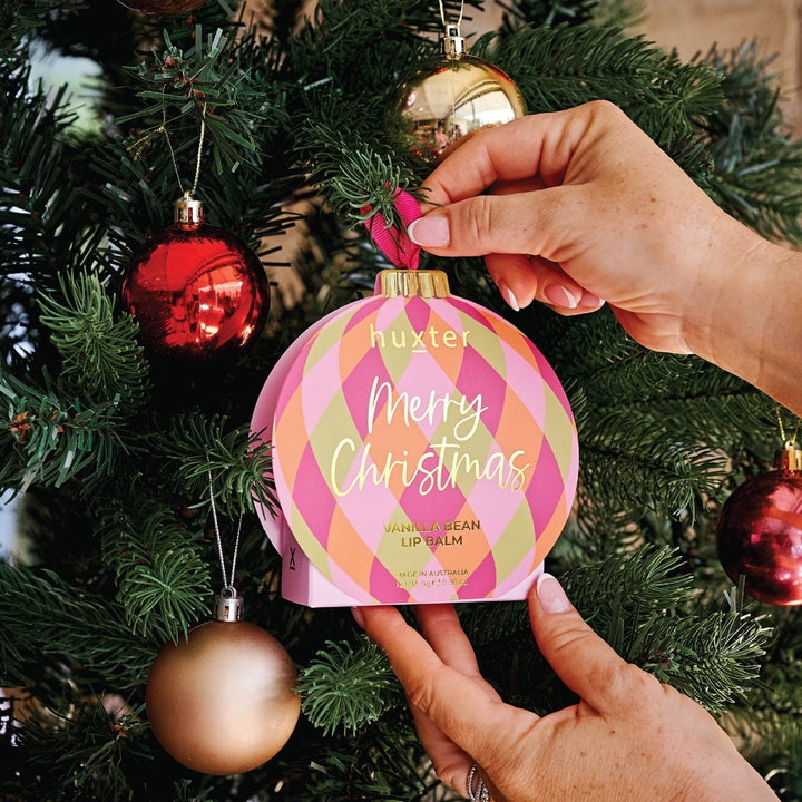 Hanging 9gm Lip Balm Bauble - Diamonds Huxter