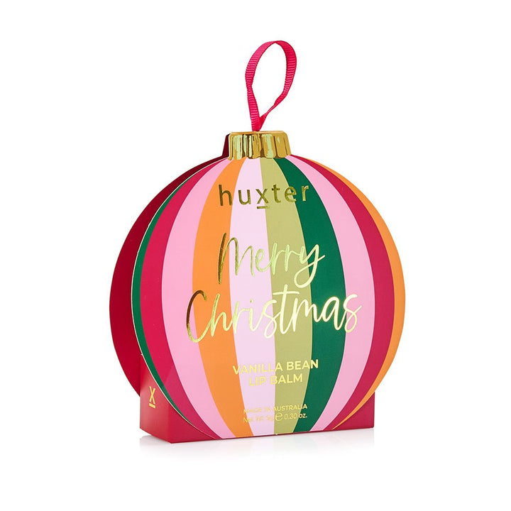 Hanging 9gm Lip Balm Bauble - Stripes Huxter
