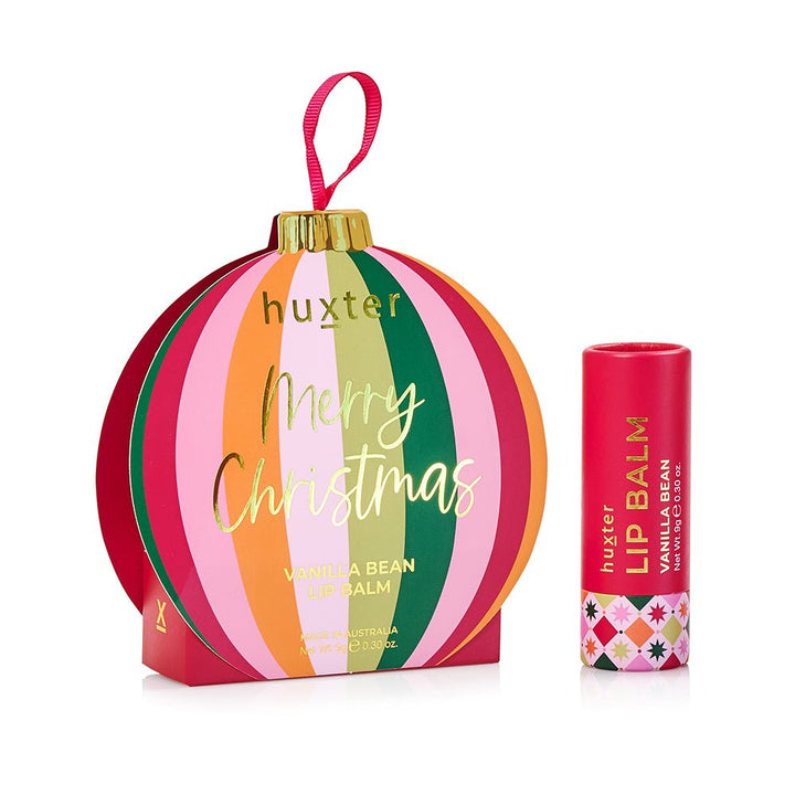 Hanging 9gm Lip Balm Bauble - Stripes Huxter