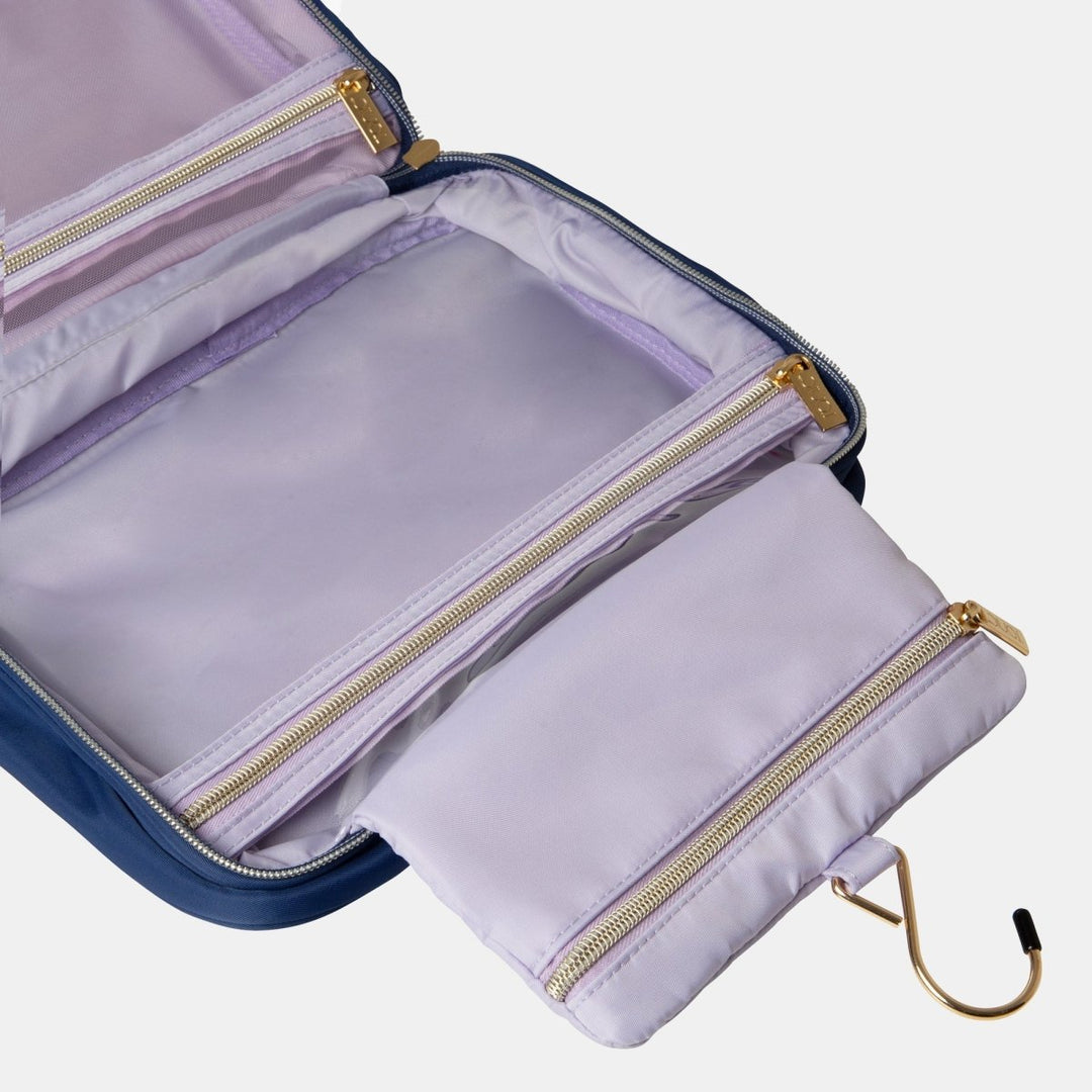 Hanging Makeup Bag - Splash Navy Cosmetic & Toiletry Bags Tonic