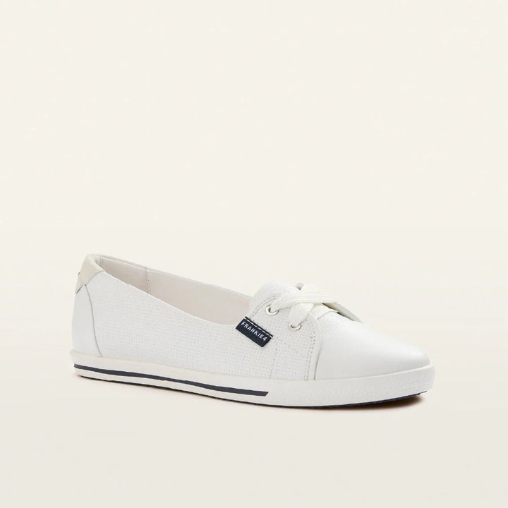 Hannah III White Punched by Frankie4 Shoes FRANKIE4