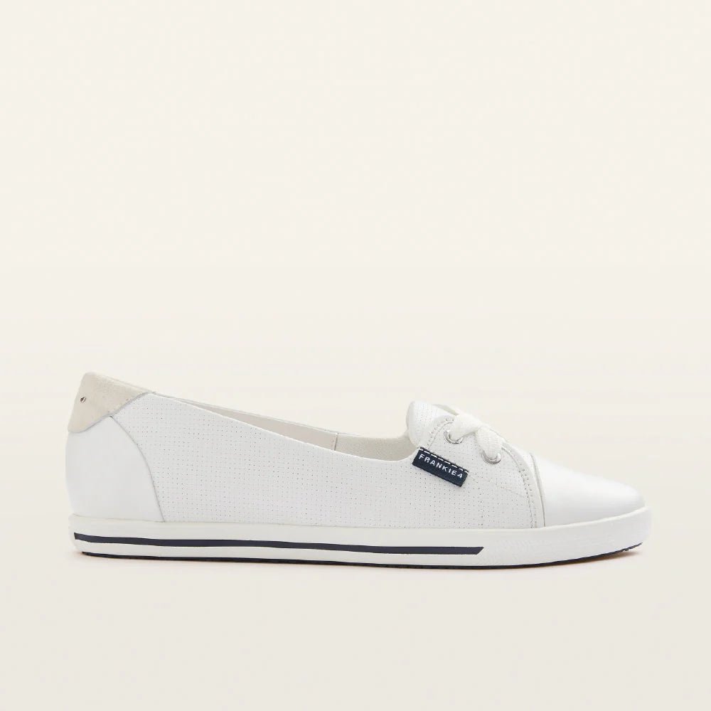 Hannah III White Punched by Frankie4 Shoes FRANKIE4