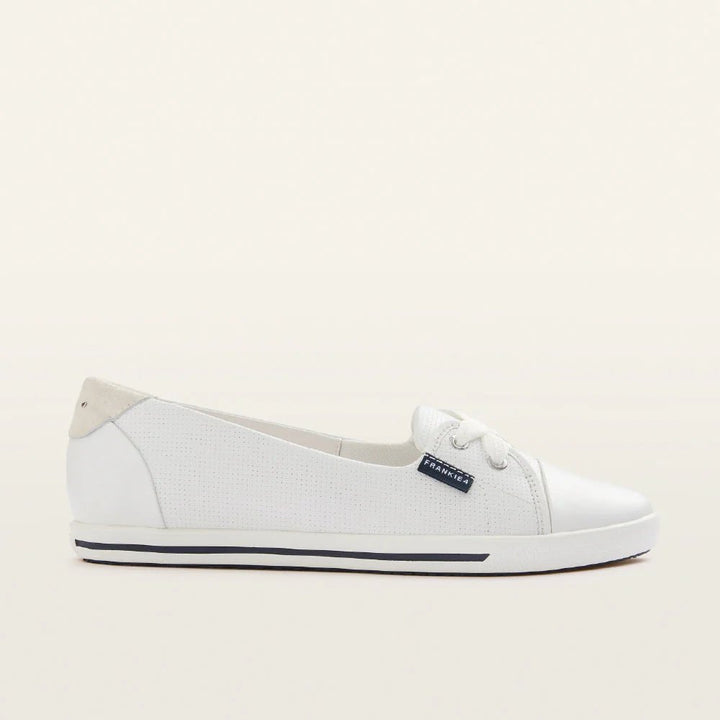 Hannah III White Punched by Frankie4 Shoes FRANKIE4