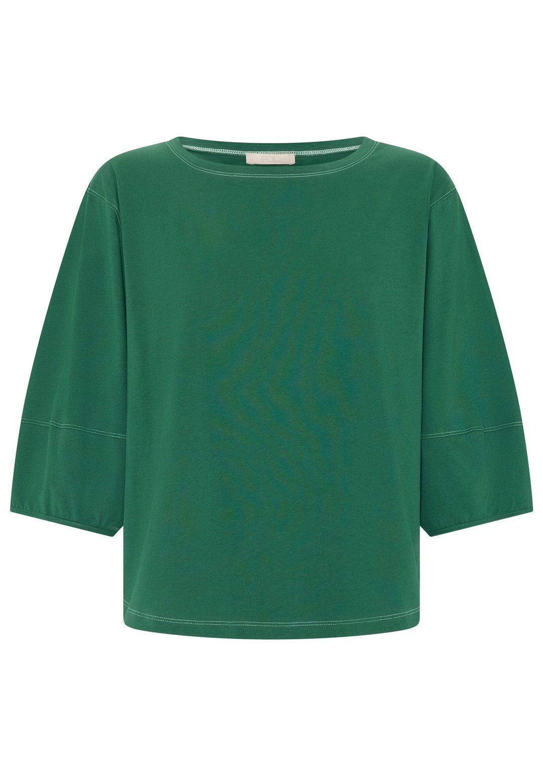 Harlyn Topstitch Tee - Green - Stanleyandstone