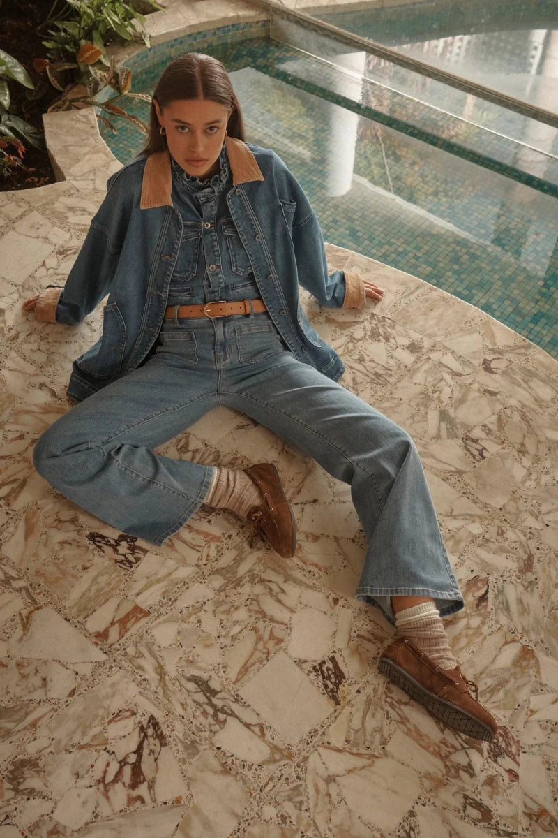 Harper Jean - 70's Blue Denim Kireina