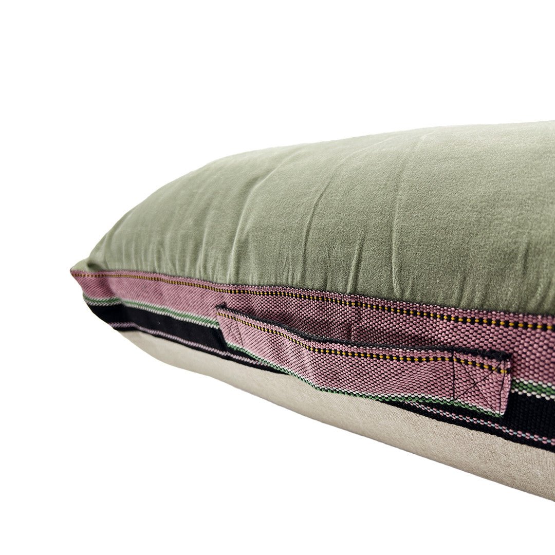 Hayward Floor Cushion Cover Pistachio with insert cushion Canvas+Sasson