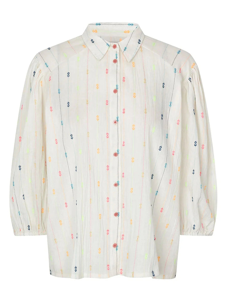 Heidi Shirt 3/4 - CREME blouse Lollys Laundry