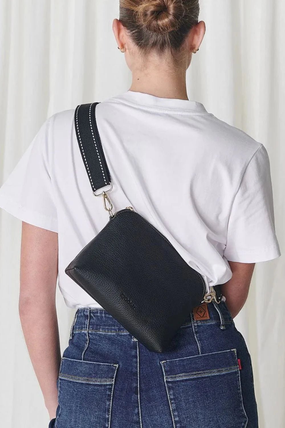 Hudson Cross Body Bag Black Handbags zjoosh
