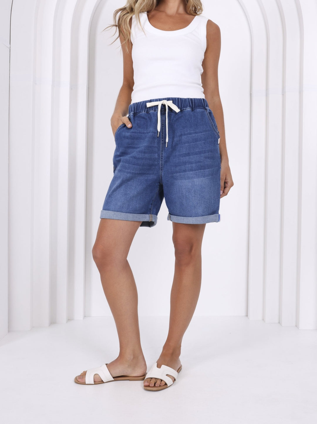 Hugo Shorts - Mid Blue Monaco Jeans