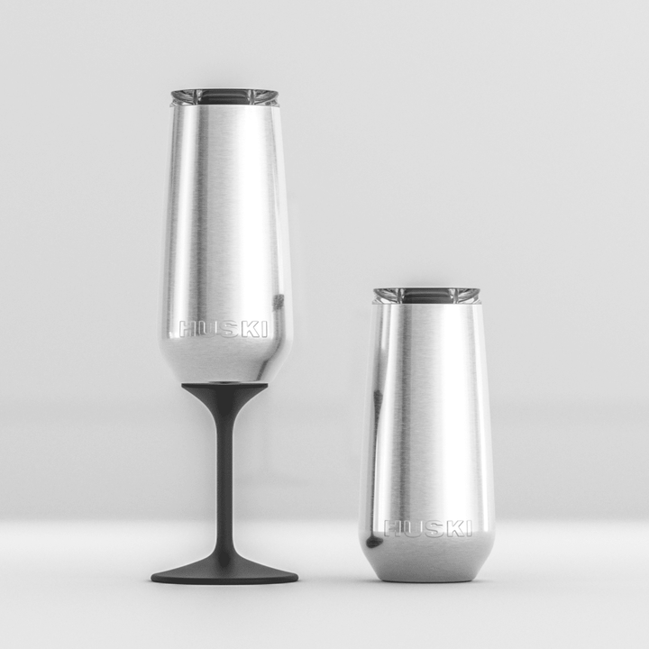 Huski Champagne Flute - Black Huski