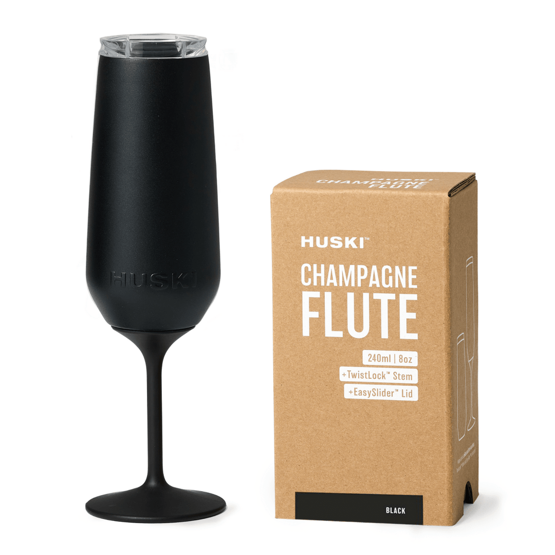 Huski Champagne Flute - Black Huski