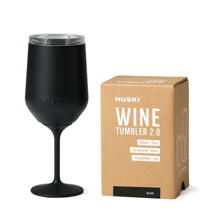 Huski Wine Tumbler 2.0 - Black Huski