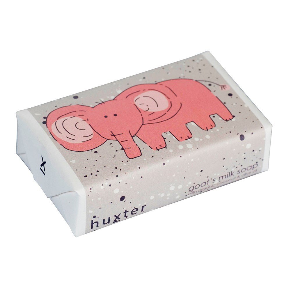 Huxter Pink Elephants with Spots - Goats Milk 115gm soap Bar Soap HUXTER