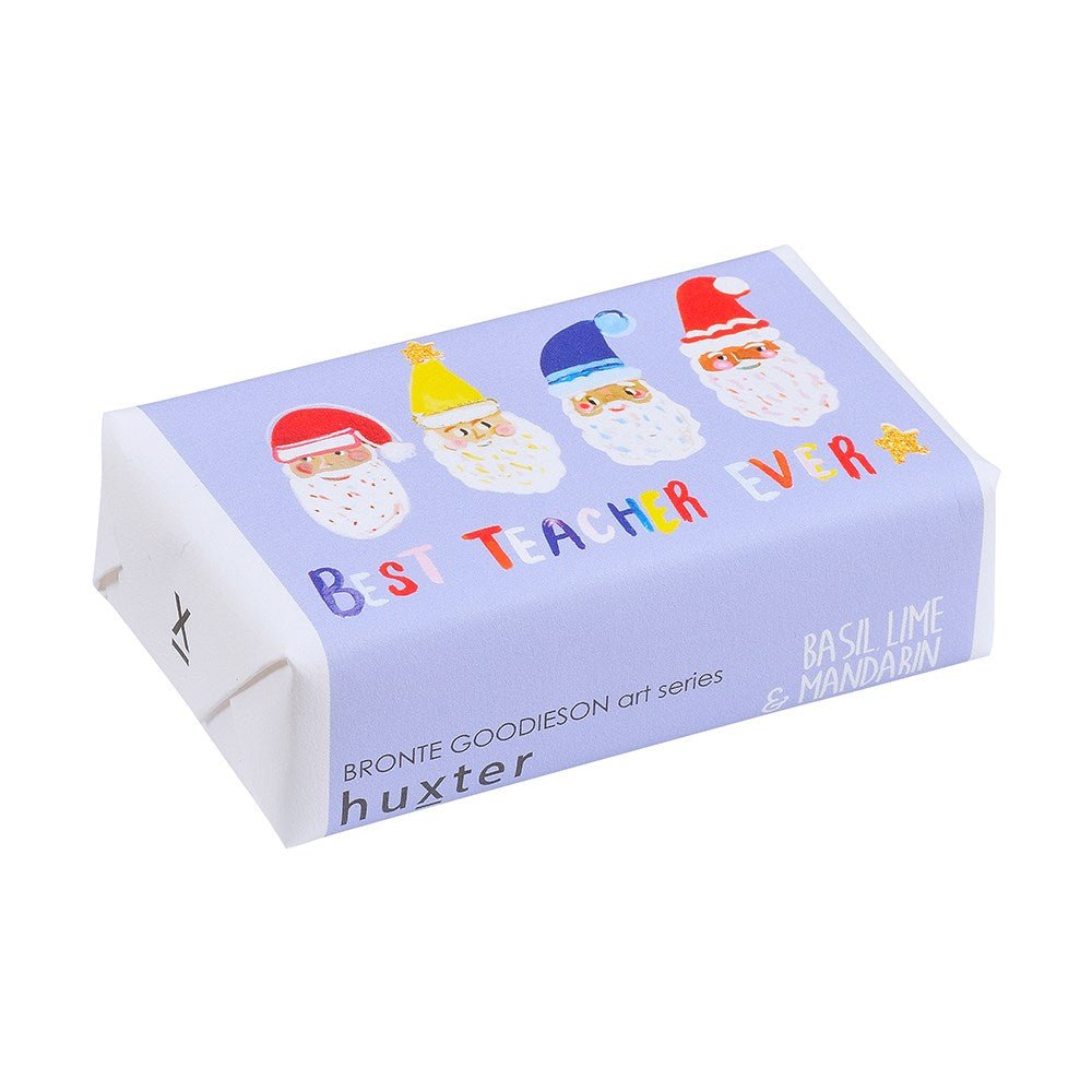 Huxter Soap - 'Santa's pale Blue' Basil Lime & Mandarin Soap Bar Soap HUXTER