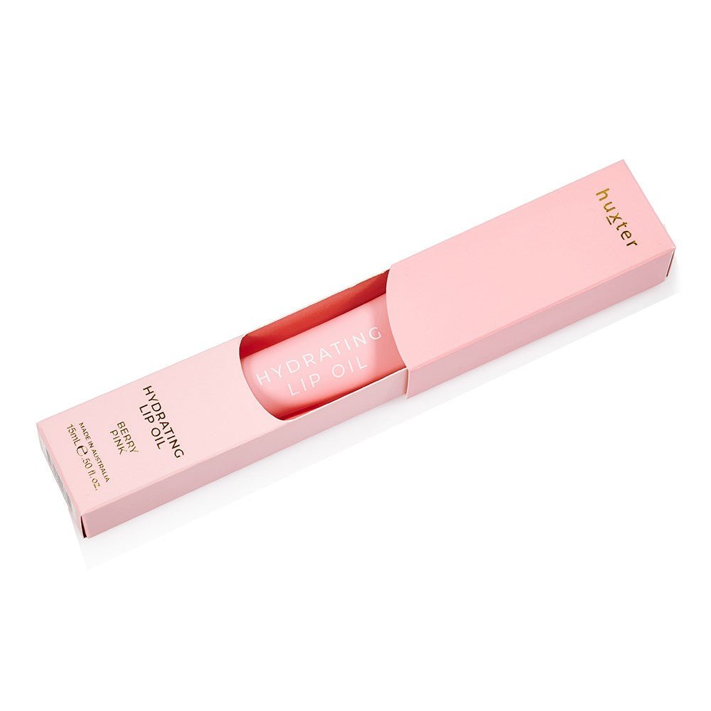 Hydrating Lip Oil 15ml - Berry Pink Huxter