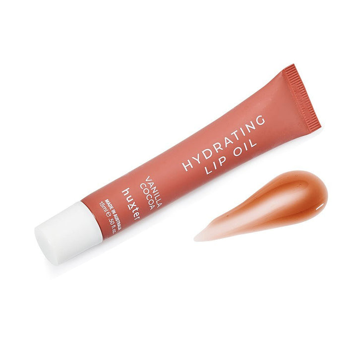 Hydrating Lip Oil 15ml - Vanilla Cocoa Huxter